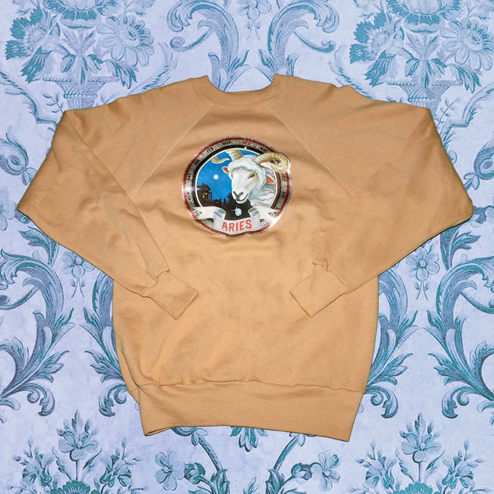 Vintage 70s Aries heat transfer sweatshirt